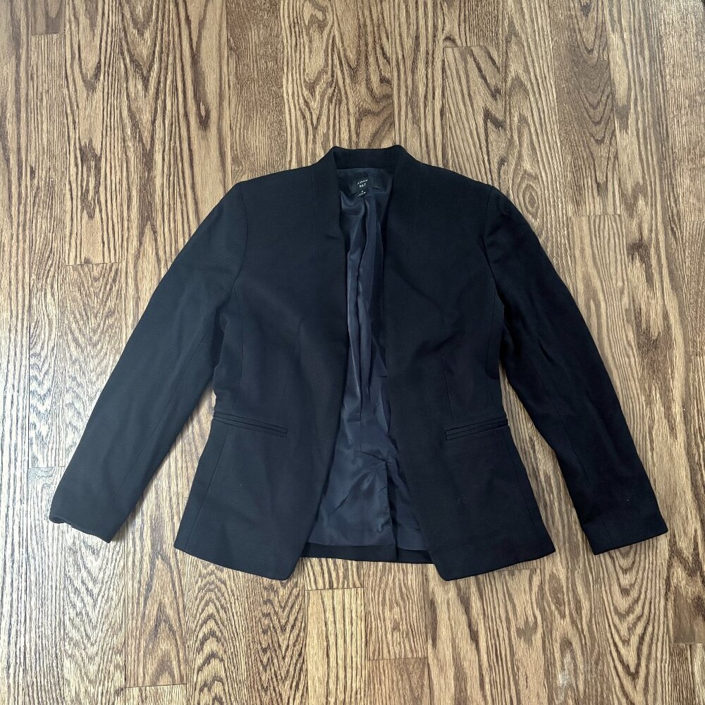 J. Crew Women's Black Going Out Blazer - Picture 2 of 3